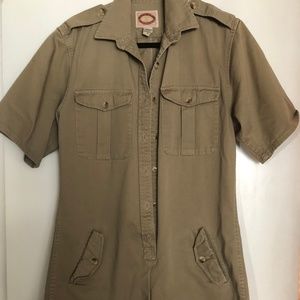 Vintage 80s Banana Republic Safari Short Romper